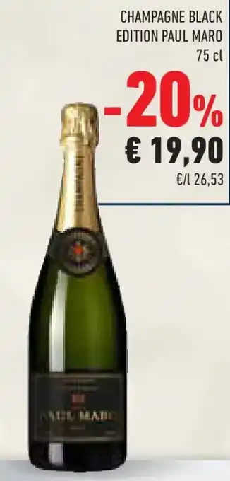 Champagne black edition PAUL MARO