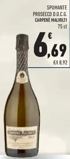 Conad Spumante prosecco d.o.c.g. CARPENÈ MALVOLTI offerta