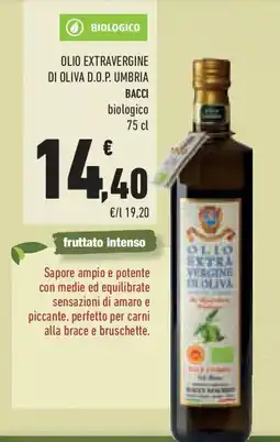 Conad Olio extravergine di oliva d.o.p. umbria BACCI biologico offerta