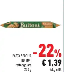 Conad Pasta sfoglia BUITONI rettangolare offerta