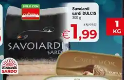 Despar Savoiardi sardi DULCIS offerta