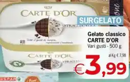Despar Gelato classico CARTE D'OR Vari gusti offerta