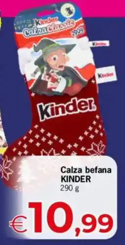 Despar Calza befana KINDER offerta