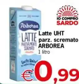 Despar Latte UHT parz. scremato ARBOREA offerta