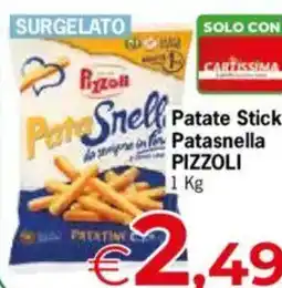 Despar Patate Stick Patasnella PIZZOLI offerta