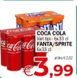 Despar COCA COLA FANTA / SPRITE Vari tipi offerta
