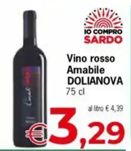 Despar Vino rosso Amabile DOLIANOVA offerta