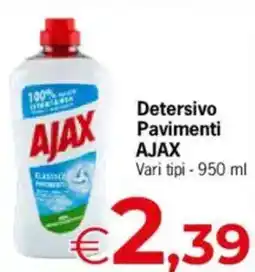 Despar Detersivo Pavimenti AJAX Vari tipi offerta