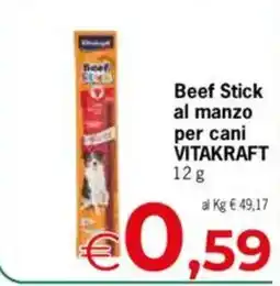 Despar Beef Stick al manzo per cani VITAKRAFT offerta