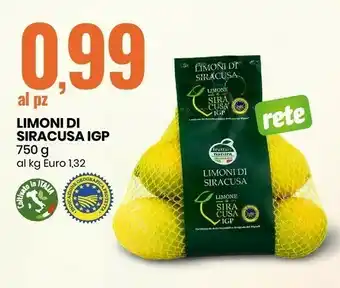 Eurospin Limoni di siracusa igp offerta