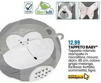 Eurospin Liberitutti tappeto baby offerta