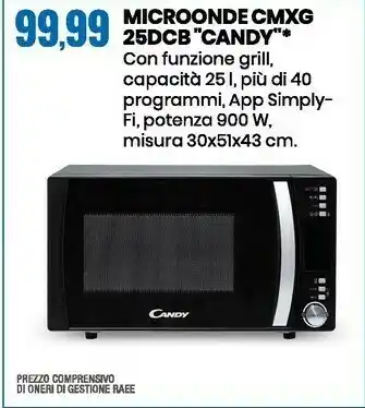 Eurospin Microonde cmxg 25dcb offerta