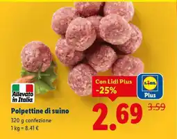 Lidl Polpettine di suino offerta