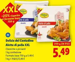 Lidl Delizie del Contadino Alette di pollo XXL offerta