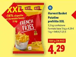 Lidl Harvest Basket Patatine prefritte XXL offerta