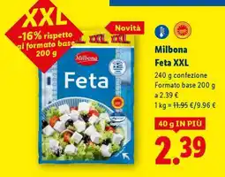 Lidl Milbona Feta XXL offerta
