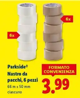Lidl PARKSIDE Nastro da pacchi, 6 pezzi offerta