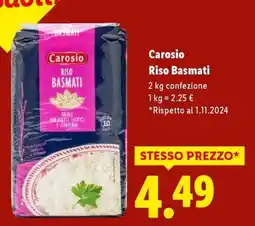 Lidl Carosio Riso Basmati offerta