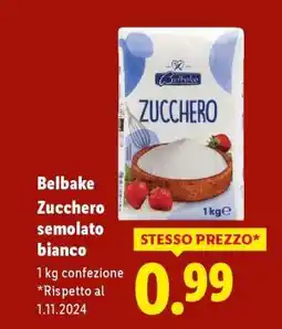Lidl Belbake Zucchero semolato bianco offerta