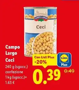 Lidl Campo Largo Ceci offerta