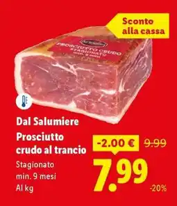 Lidl Dal Salumiere Prosciutto crudo al trancio offerta
