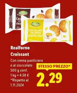 Lidl Realforno Croissant offerta
