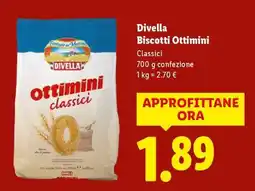 Lidl DIVELLA Biscotti Ottimini offerta