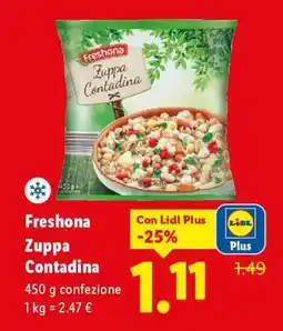 Lidl Freshona Zuppa Contadina offerta