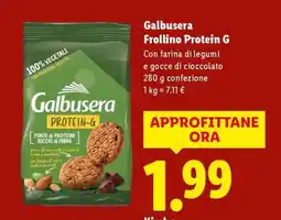 Lidl Galbusera Frollino Protein G offerta