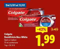 Lidl COLGATE Dentifricio Max White offerta