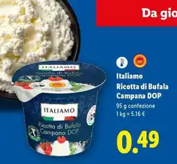 Lidl Italiamo Ricotta di bufala campana DOP offerta