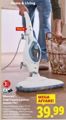 Silvercrest Scopa a vapore e pulitore manuale 2 in 1