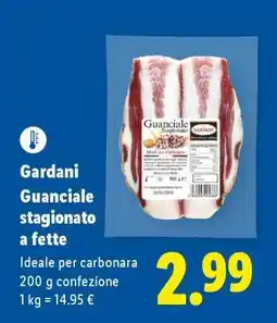Lidl Gardani Guanciale stagionato a fette offerta