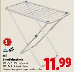 Lidl W5 Stendibiancheria offerta