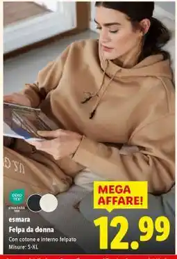 Lidl Felpa da donna offerta