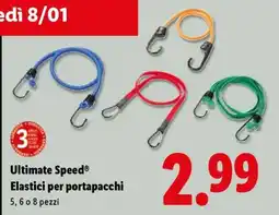 Lidl ULTIMATE SPEED Elastici per portapacchi offerta