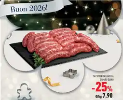 Conad Margherita Salsiccia/salamella di puro suino offerta