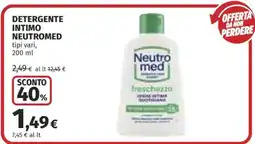 Coop Detergente Intimo Neutromed offerta