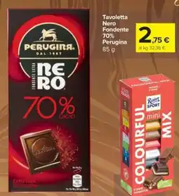 Carrefour Tavoletta Nero Fondente 70% Perugina offerta