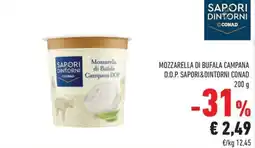 Conad Margherita Mozzarella di bufala campana d.o.p. SAPORI DINTORNI CONAD offerta