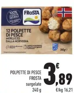 Conad Margherita Polpette di pesce FROSTA surgelate offerta