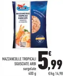 Conad Margherita Mazzancolle tropicali sgusciate ARBI surgelate offerta