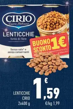 Conad Margherita Lenticchie CIRIO offerta