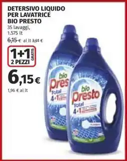 Coop DETERSIVO LIQUIDO PER LAVATRICE BIO PRESTO offerta