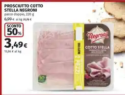 Coop Prosciutto Cotto Stella Negroni offerta