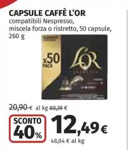 Coop CAPSULE CAFFÈ L'OR offerta