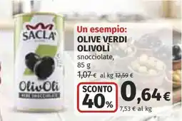 Coop SACLA OLIVE VERDI OLIVOLÌ offerta