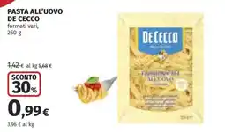 Coop Pasta all'uovo De Cecco offerta