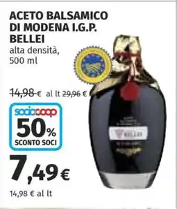 Coop ACETO BALSAMICO DI MODENA I.G.P. BELLEI offerta