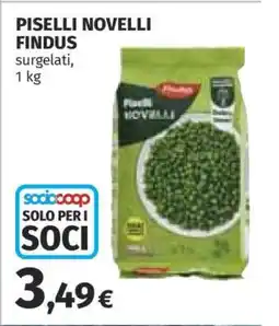 Coop Piselli Novelli Findus offerta